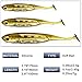 Dr.Fish Paddle Tail Swimbaits, Soft Lures for Bass Fishing, Soft Baits Swim Shad Bait Minnow Lures Drop Shot Fishing Lures Plastic Crappie Baits, 2.7 Inches Pumpkin Seed