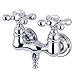 Kingston Brass CC38T1 Vintage Leg Tub Filler, Metal Cross Handle, Polished Chrome,3-3/8-Inch Center