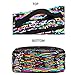 FlowFly Kids Lunch box Insulated Soft Bag Mini Cooler Back to School Thermal Meal Tote Kit for Girls, Boys, Black Free USA Flag Patch Included