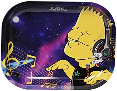 Rolling Tray 7'' X 5.5'' - Joints (7"-5.5, bart Vibes)