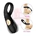 Cock Ring Vibrating Penis Ring Waterproof Rechargeable Couple Vibrator with 12-Speed Vibrations, Full Silicone Powerful Clitoris Stimulator Vibrators Adult Sex Toy by MELO (Black)