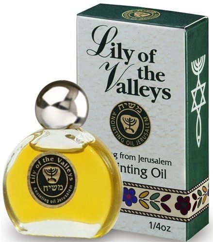Anointing Oil with Biblical Spices from Jerusalem 7.5ml or 0.25oz by Holy Land Imports (Lily of the Valleys)