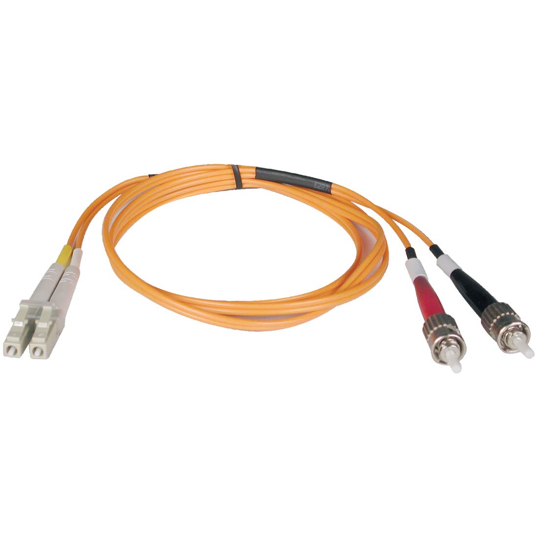 TRIPP LITE Duplex Multimode 50/125 Fiber Optic Cable - 8 m OFNR 2x LC 2x ST Orange,Grey,Black,Red - Fiber Optic Cables (8 m, OFNR, 2x LC, 2x ST, Male connector/Male connector, Orange,Grey,Black,Red)