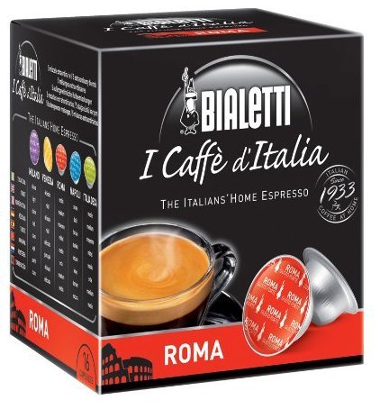 Bialetti Roma Espresso Capsules, 128 Count