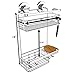 Vidan Home Solutions Shower Caddy | Stainless steel, rustproof, wall mounted with suction cups, modern, spacious, multi-shelf shower organizer for Shampoo – Conditioner – Soap – Loofah – Razor