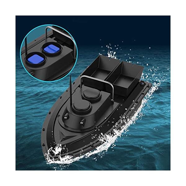 Wangkangyi Fischfinder Futterboot, 500M 2,4 GHz Angeln RC Boot Ferngesteuertes Fischerboot für Pools und Seen… – Bild 8