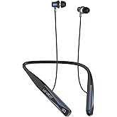 LANDIBO Sports Wireless Earphones, Bluetooth 6.0 Neckband Earbuds for 35 Hours of Playback, LED Power Display, Neck-Wrapping Earbuds with Ai Voice Control, for Gym Phone Music Exercise. (A18)