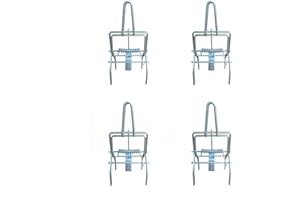 4 Pack Mole Traps That Kill - Easy Set Galvanized Steel Gopher Traps for Lawns, Reusable Quick Capture Vole Traps Outdoor Use