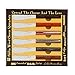 La Cote 6 Piece Cheese Knife Spreader Set Stainless Steel Blade Pakka Wood Handle (7.5 inch)