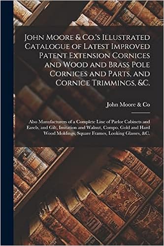 John Moore & Co.'s Illustrated Catalogue of Latest Improved Patent Extension Cornices and Wood and Brass Pole Cornices and Parts, and Cornice ... and Easels, and Gilt, Imitation And...