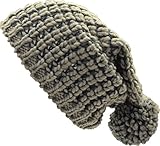 Tahari by Elie Tahari Chunky Popcorn Knit Beanie Hat With Pom Pom