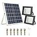 Solar Flood Light with Remote Control,Moresun 18W Dual 126 LEDs Lamp Solar Powered Flood Lights for Flag Pole Garden Lawn Patio Sign Driveway,Auto ON/Off