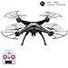 Syma Xmas Gift X5HC 2.4 GHZ 6 Axis Gyro Barometer Altitude Hold RC Headless Mode Quadcopter Drone UFO with 2.0MP HD Camera and Floureon Propeller