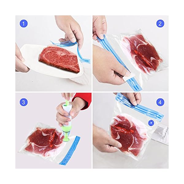 Vacuum-Food-Sealer-Quimat-Sous-Vide-Bags-Kit-1-Hand-Pump-5-Sous-Vide-Bags-2-Sleaing-Clip-Anova-Cookers-Food-Sealer-Valve-System-Vacuum-Sealer-Bags-Food-Saver-Storage-Bags-Sealed-Reusable-Easy-to-Use Vacuum-Food-Sealer-Quimat-Sous-Vide-Bags-Kit-1-Hand-Pump-5-Sous-Vide-Bags-2-Sleaing-Clip-Anova-Cookers-Food-Sealer-Valve-System-Vacuum-Sealer-Bags-Food-Saver-Storage-Bags-Sealed-Reusable-Easy-to-Use