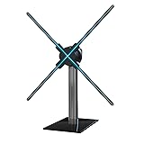 Missyou 3D Hologram Fan Desktop Stand with Tempered