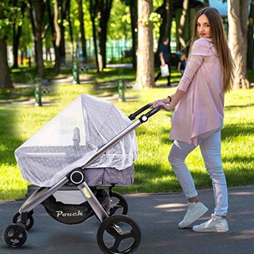 Victarvos Baby Pram Net, Mosquito Net for Pushchair, Pram, Travel Cot, Car Seat, Strollers, Cribs, Baby Bouncers, Play Pen