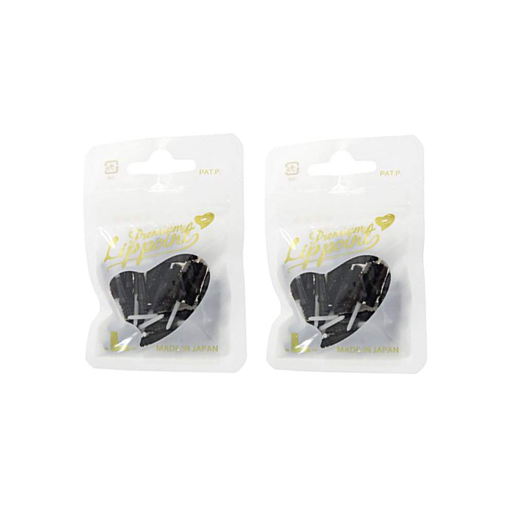 L-Style Dart Tips: Premium Lippoint - Soft Tip Dart Points - 2BA Thread - 2 Pack - - Black — image 1
