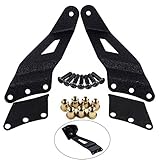 Astra Depot Fit Chevrolet GMC 50-inch Curved LED Light Bar Roof Upper Windshield Mounts Brackets Accessories Kit