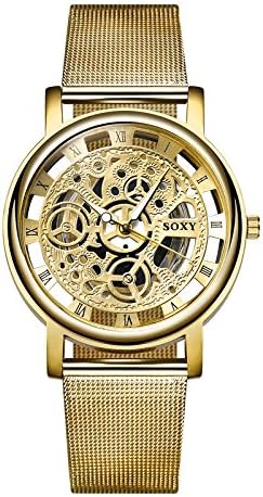 Men's Watches with Skeleton Face Wrist Watches for Men