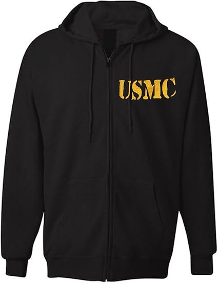 usmc zipper hoodie