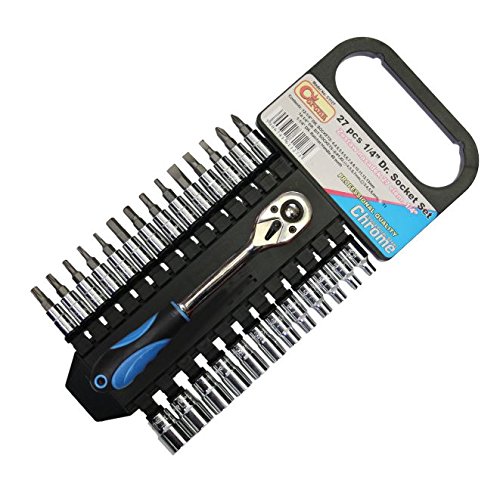 Richmann 1/4" Socket Set bit Set 27 pcs 72 Teeth Ratchet Handle (C1127)