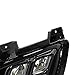 EAX Brand Compatible with 16 17 18 Kia Sorento Replacement for Fog Light LED 4 Eyes Black w Harness Direct Replacement 2016 2017 2018