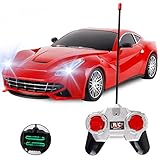 Liberty Imports RC Sports Car Coupe Remote Control RC Full Function Electric Race Car 1:18 Scale (Red)