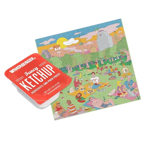 Blue Star Press: Whataburger Fancy Ketchup Puzzle - 500 Pieces - Park Picnic Sc…
