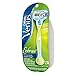 Gillette Venus Embrace Green Women's Razor with 2 Razor Blade Refills, Womens Razors / Blades