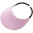 No Headache Sun Visors for Women | Round Brim Golf & Tennis Visor | Stylish & Lightweight Visor Hats for Women | Comfortable Sun Visors for Outdoor Sports & Travel | Baby Pink