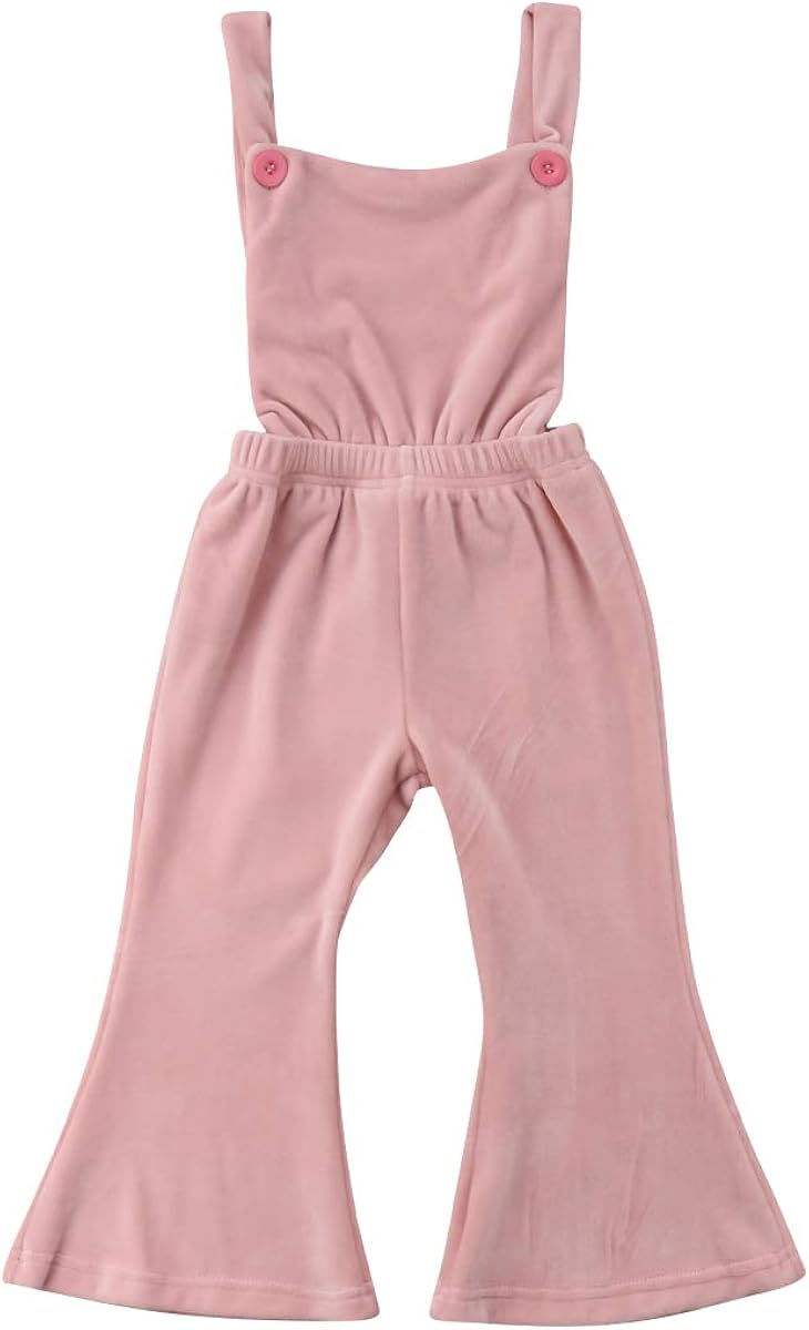 pink bell bottom jumpsuit