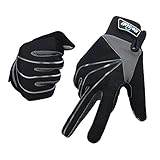 Mersuii Cycling Gloves, Full Finger Touch Screen Mountain Biking Gloves, Anti-Skid Thick Palm Pad Winter Cold Weather Bike Gloves for Men and Women