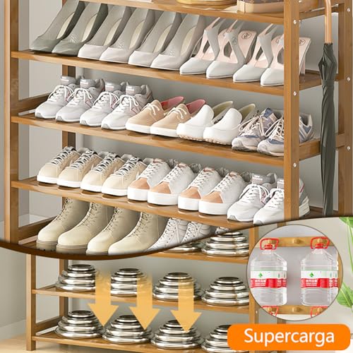 AMZYYDS Perchero Zapatero 5 Capas Organizador de Zapatos y Ropa,zapatera | perchero zapatero 5 capas,zapatera percheros,perchero para zapatosTamaño170x70x25cm organizador percheros de entrada