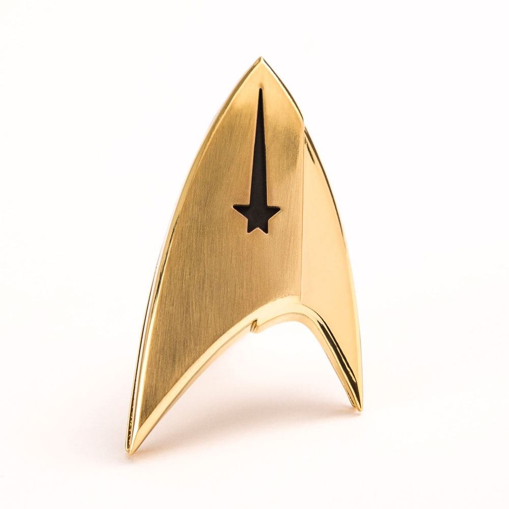 Quantum Mechanix Abysse Corp_BIJQMX001 Star Trek-Insignia Badge: Command, Multi Colour