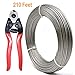 WELTEK 210 Feet 1/8 Stainless Steel Aircraft Wire Rope T316 7x7 & Cable Cutter for Deck Cable Railing Kit