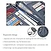 Travel Wallet,Passport Holder with Hand Strap and Zipper-Amazing Travel Wallet that Can Hold all Your Documents, Cards, Visas and More - Sleek Lightweight Design for Easy Organizing Case (Urban Gray)