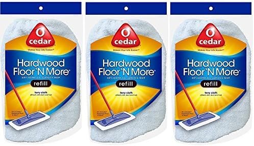 O-Cedar Hardwood Floor N More Terry Cloth Refill (Pack of 3)