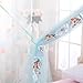 JQWUPUP Mosquito Net for Bed - 4 Corner Canopy for Beds, Canopy Bed Curtains, Bed Canopy for Girls Kids Toddlers Crib, Bedroom Decor (Twin Size, Light Blue)
