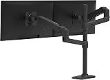 Ergotron LX Vertical Stacking Dual Monitor Arm VESA Desk Mount 40" 10kg view 2