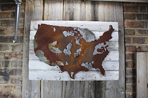 Rusty USA Farm House ,Home Decor, Initials, rustic wedding decor