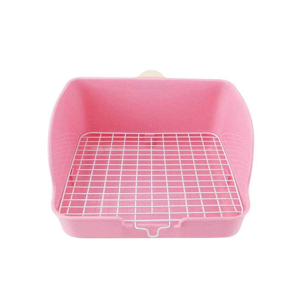 POPETPOP Rabbit Potty Large Pet Toilet Tray Box for Indoor Rabbit Litter Training Toilet Use in Living