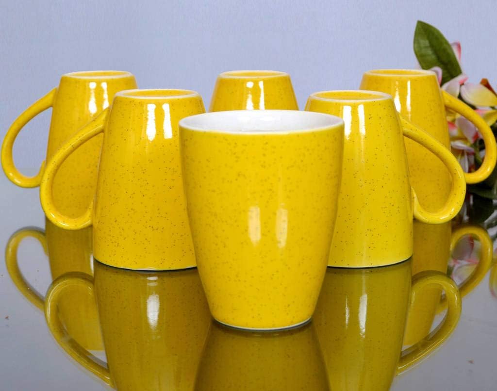KITTENS Ceramic Coffee Mug - 6 Pieces, Yellow, 320 ml …