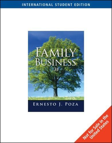 Family Business, International Edition by Ernesto Poza (2009-03-08) Paperback – 1656