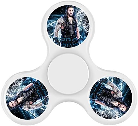 ELA DIA Tri-Hands Fidget Spinner Toy, Perfect for ADHD EDC ADD, Controlling Force, Fashion Design and Images(Roman Reigns - White)