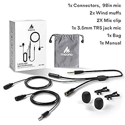 MAONO Lavalier Microphone for iPhone Android