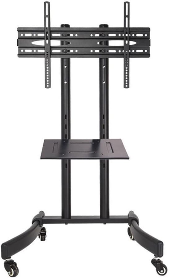 Rocbest TV Cart for Flat Panels Fits 32'',37'',40'',42'',43'',46'',47'',50'',52'',55'',60'',65'', Height Adjustable