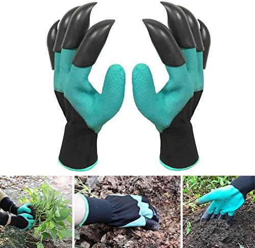 Garden Genie Gloves with Right or Left Handed Sturdy Claws for Digging and Planting As Seen On TV (2 Hand Claws 1pair)