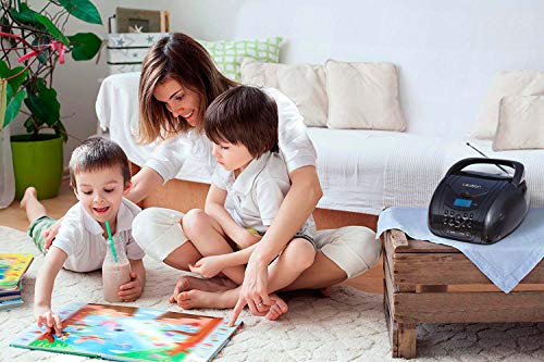 6 Lauson+Boombox+Portable+CD+Player+Headphone