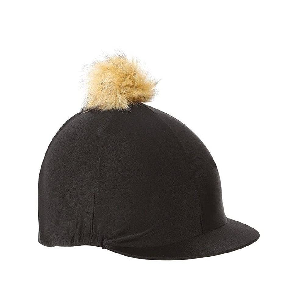 Shires Pom Pom Hat Cover Black