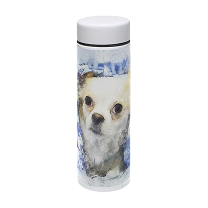 Amazon Com Muooum Chihuahua Dog Art Painting Vacuum Insulated